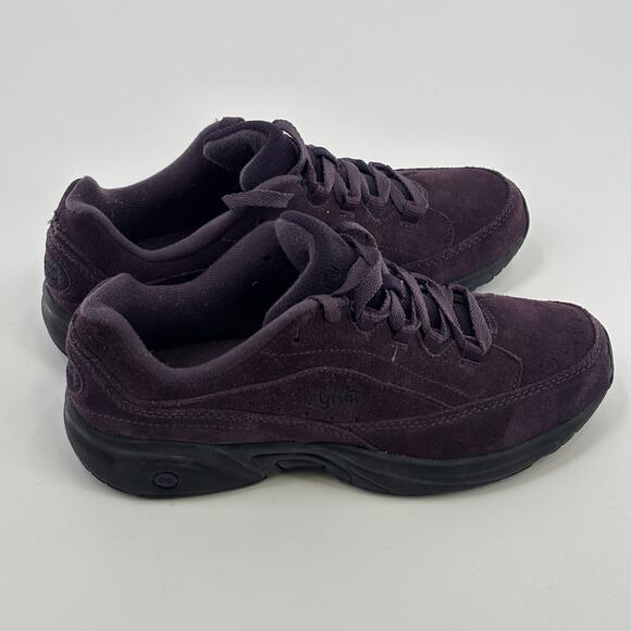 Ryka Catalyst III Womens Walking Shoes Sz 8.5 W Purple Suede Leather Lace Up - Picture 4 of 7